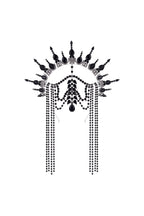 Peggie Gothic Spiked Halo Crown Tassel Headpiece Flowering Girl