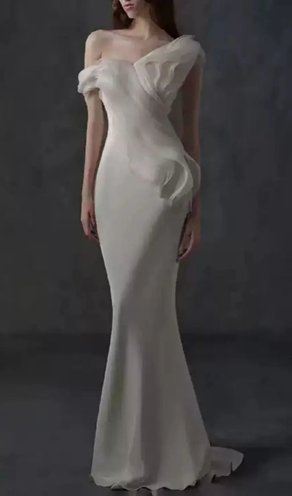 Leavitt White Ruffle Wedding Dress Flowering Girl