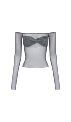 Edmundo Diamante Mesh Top Flowering Girl