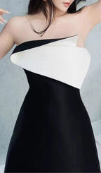 Kiri Strapless Black Maxi Dress Flowering Girl