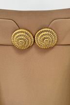 Flared Pleated Grain De Poudre Skirt Flowering Girl