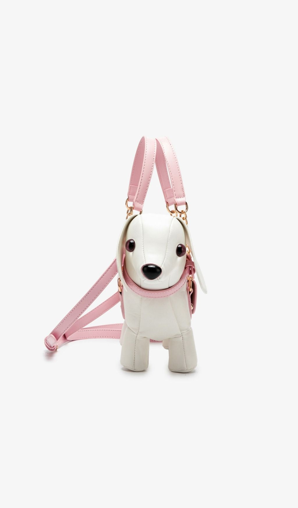 Khari White Dog-shaped Bag Flowering Girl