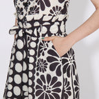 Asatira Black Printed Romper Flowering Girl
