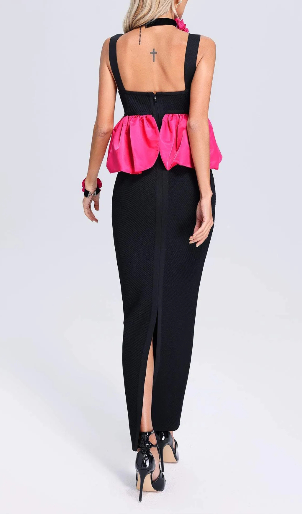 Halter Bandage Maxi Dress Flowering Girl