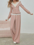 Minka Pink Lace Two-Piece Set Flowering Girl