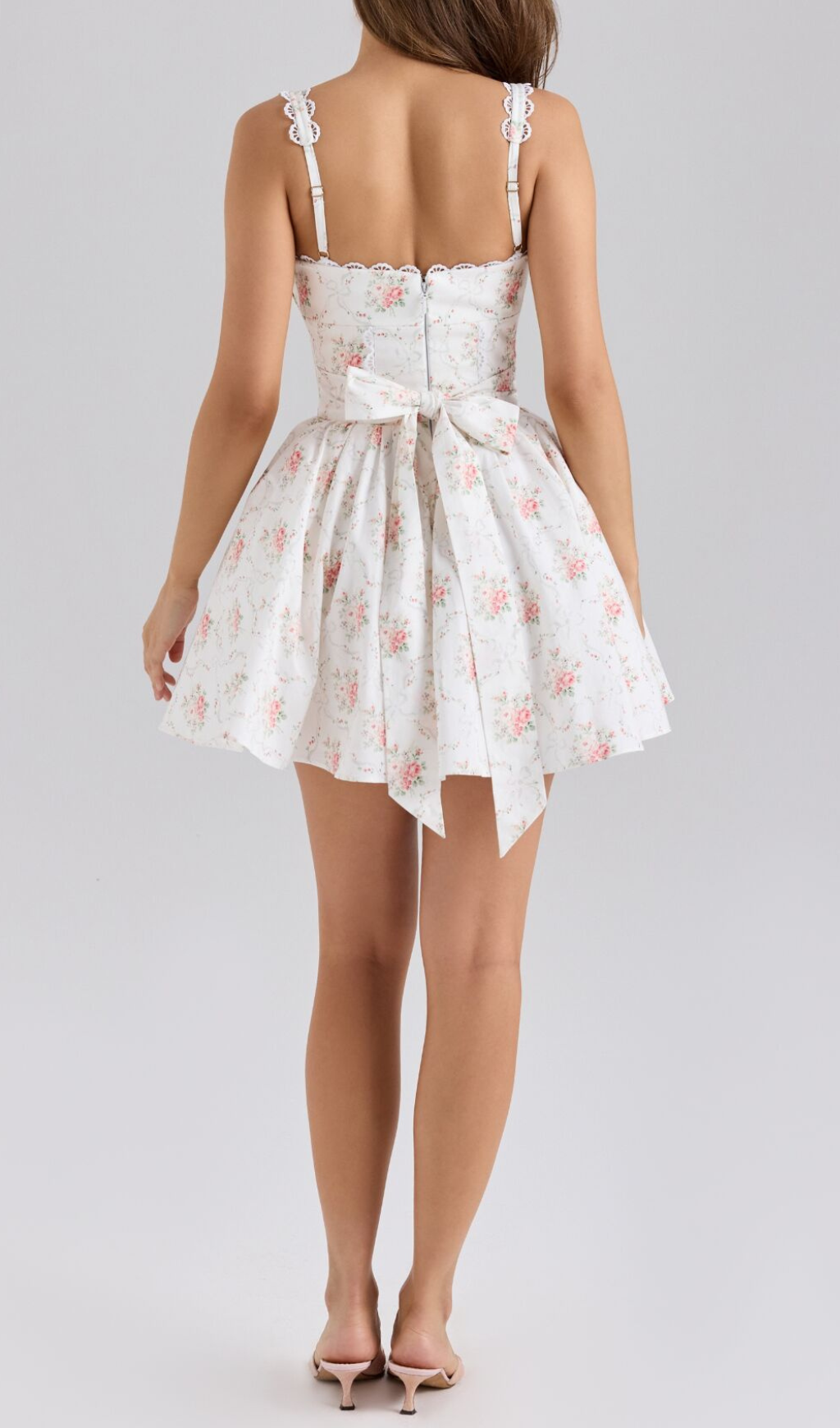 Hikaru Strappy Floral Mini Dress Flowering Girl