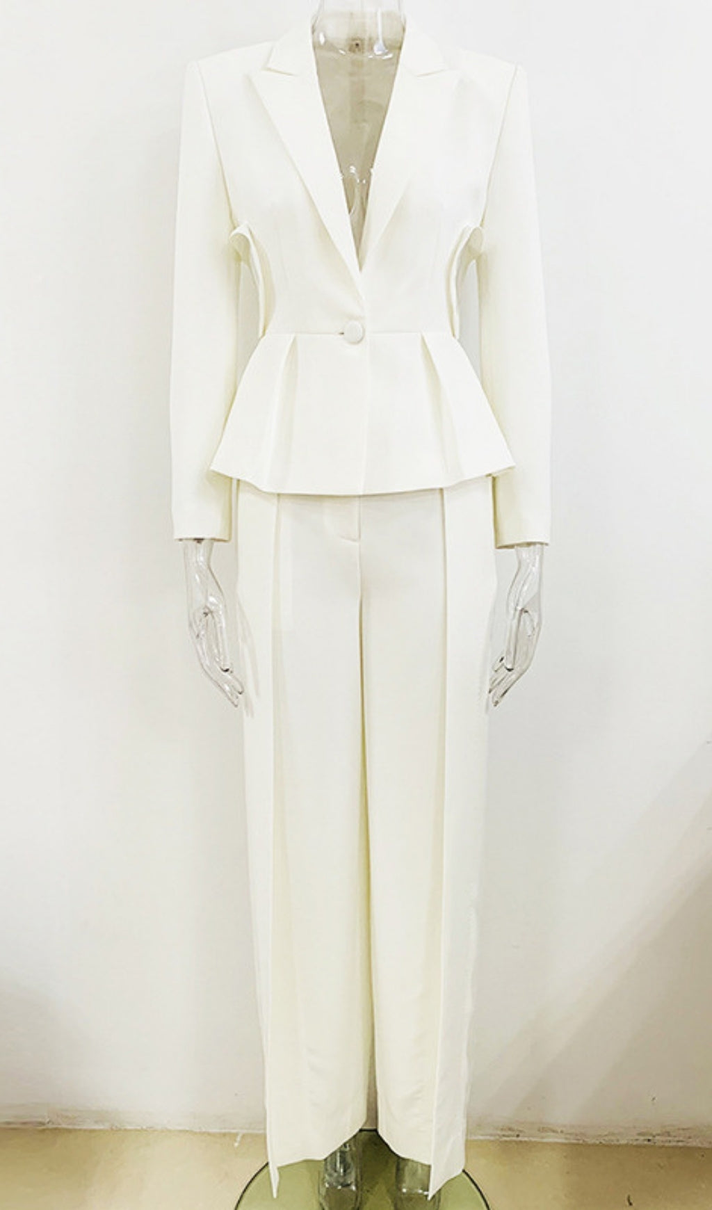 Heart Cutout Blazer & Pants Flowering Girl