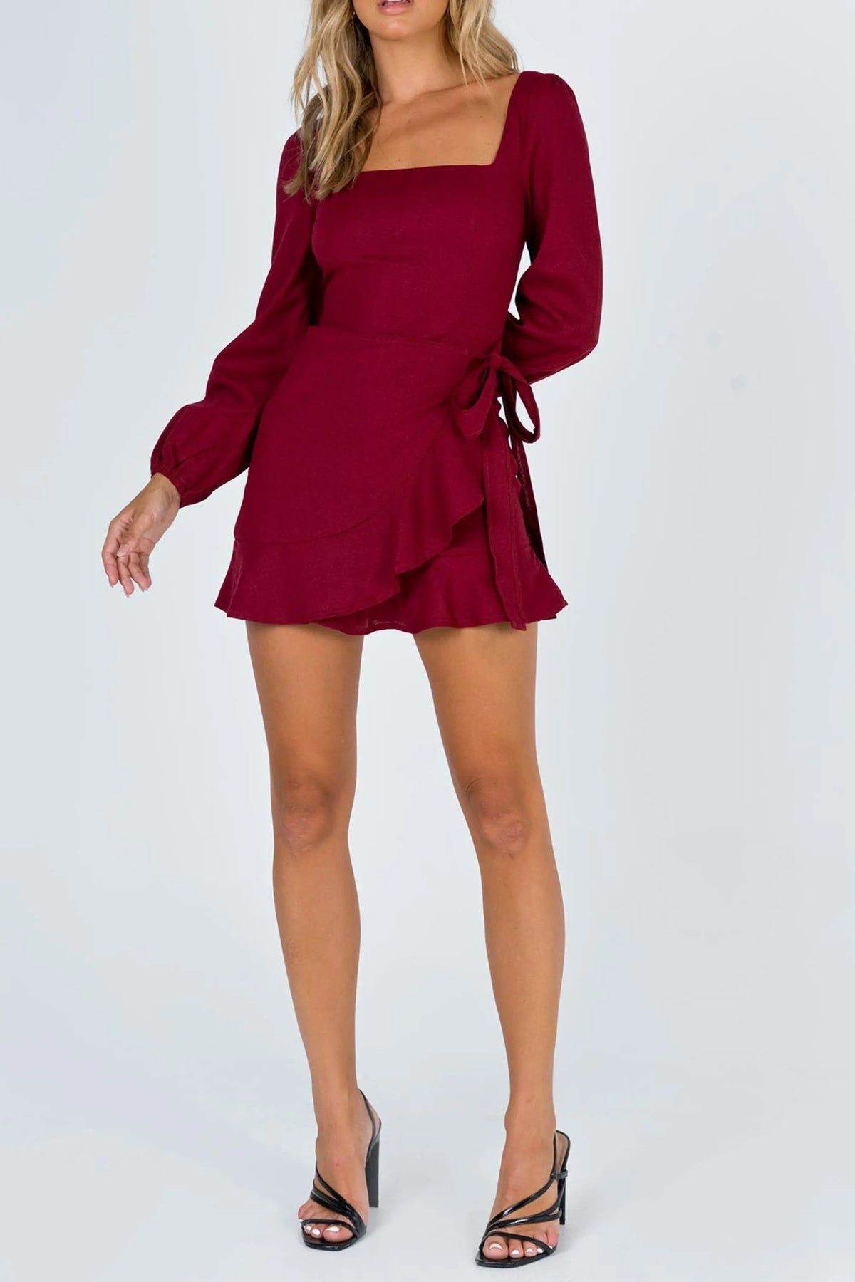 Long Sleeve Villa Mini Dress Flowering Girl