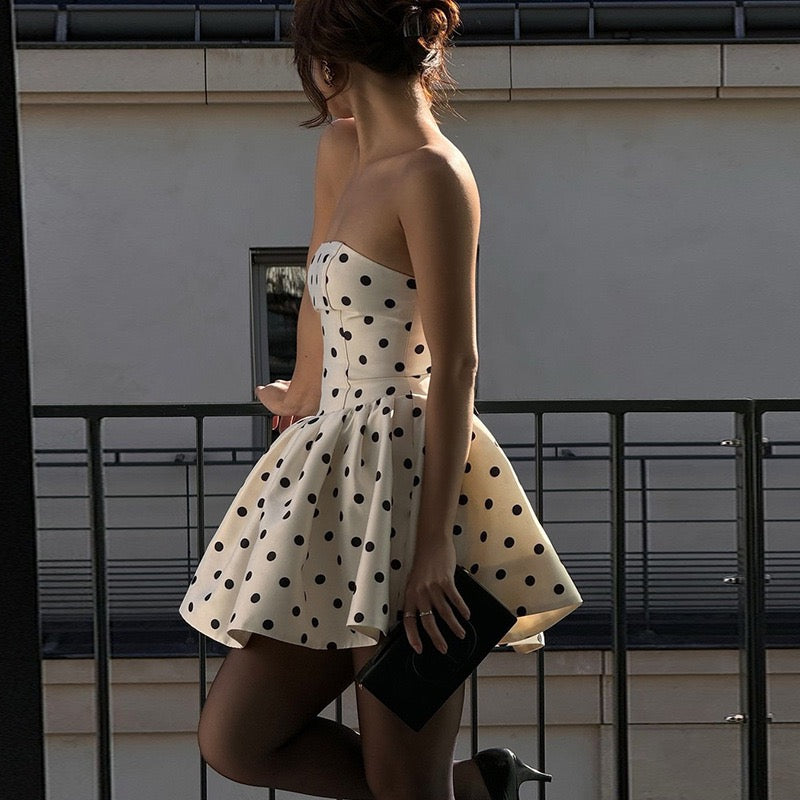 Lumi Strapless Mini Dress Flowering Girl