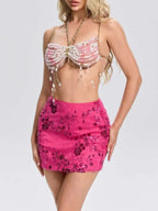 Merysa Gemstone Beaded Bralette Flowering Girl