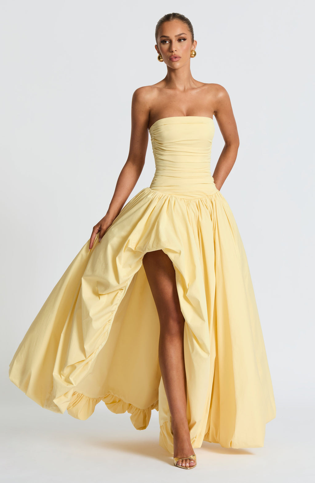Jillian Maxi Dress - Lemon Flowering Girl
