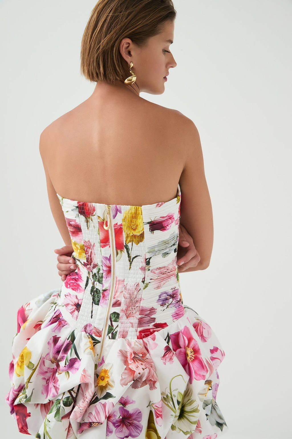 Violette Bubble Hem Mini Dress Flowering Girl