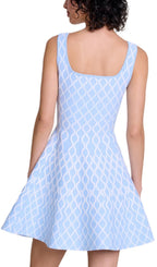Russel Wave Printed Mini Dress Flowering Girl