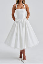 Cressida Midi Dress - Ivory Flowering Girl