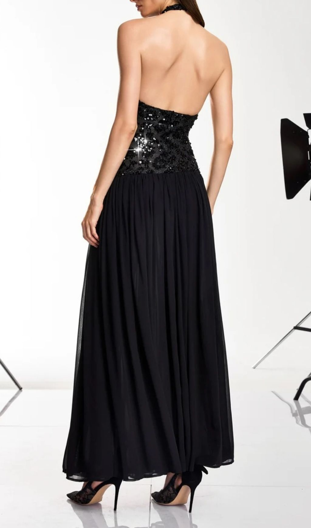 Keliro Sleeveless Sequin Maxi Dress Flowering Girl