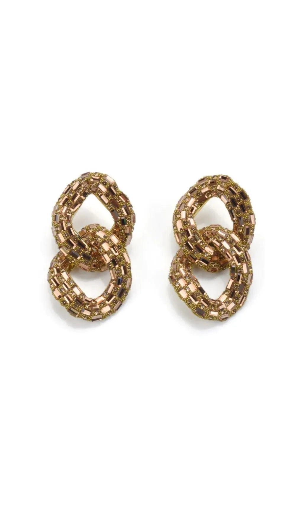 Tyora Circle Crystal Earrings Flowering Girl