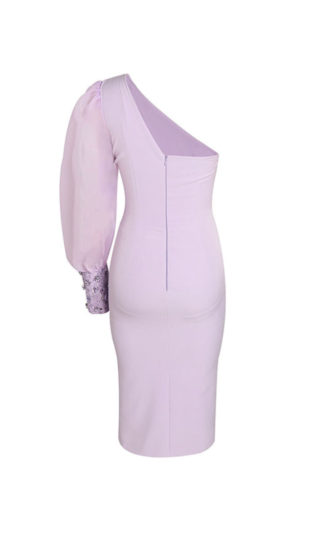 Anila Purple One-Shoulder Midi Dress Flowering Girl