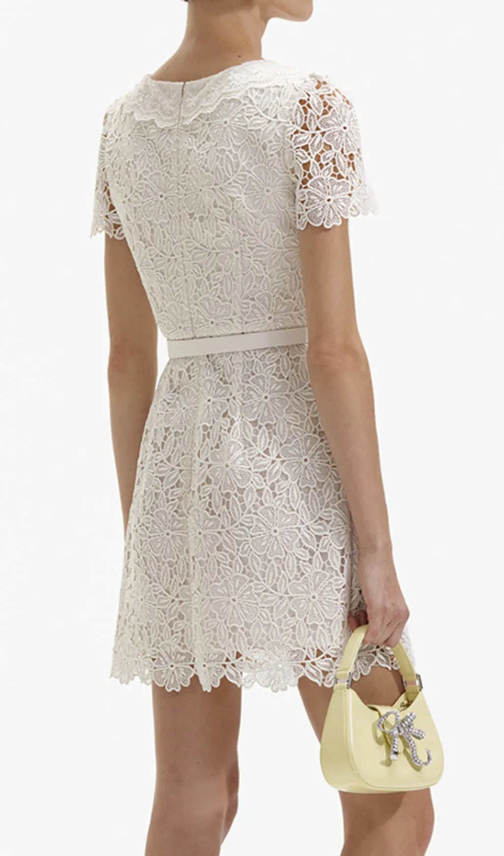 Aradhya Floral Embroidery Mini Dress Flowering Girl