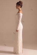 Cream Floral Lace Sheath Dress Flowering Girl