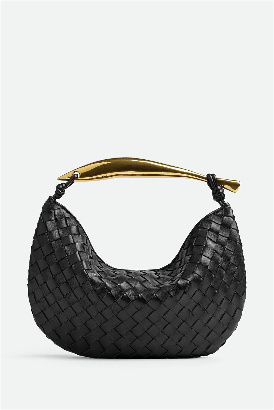 Avianna Weave Metal Handbag - Black Flowering Girl
