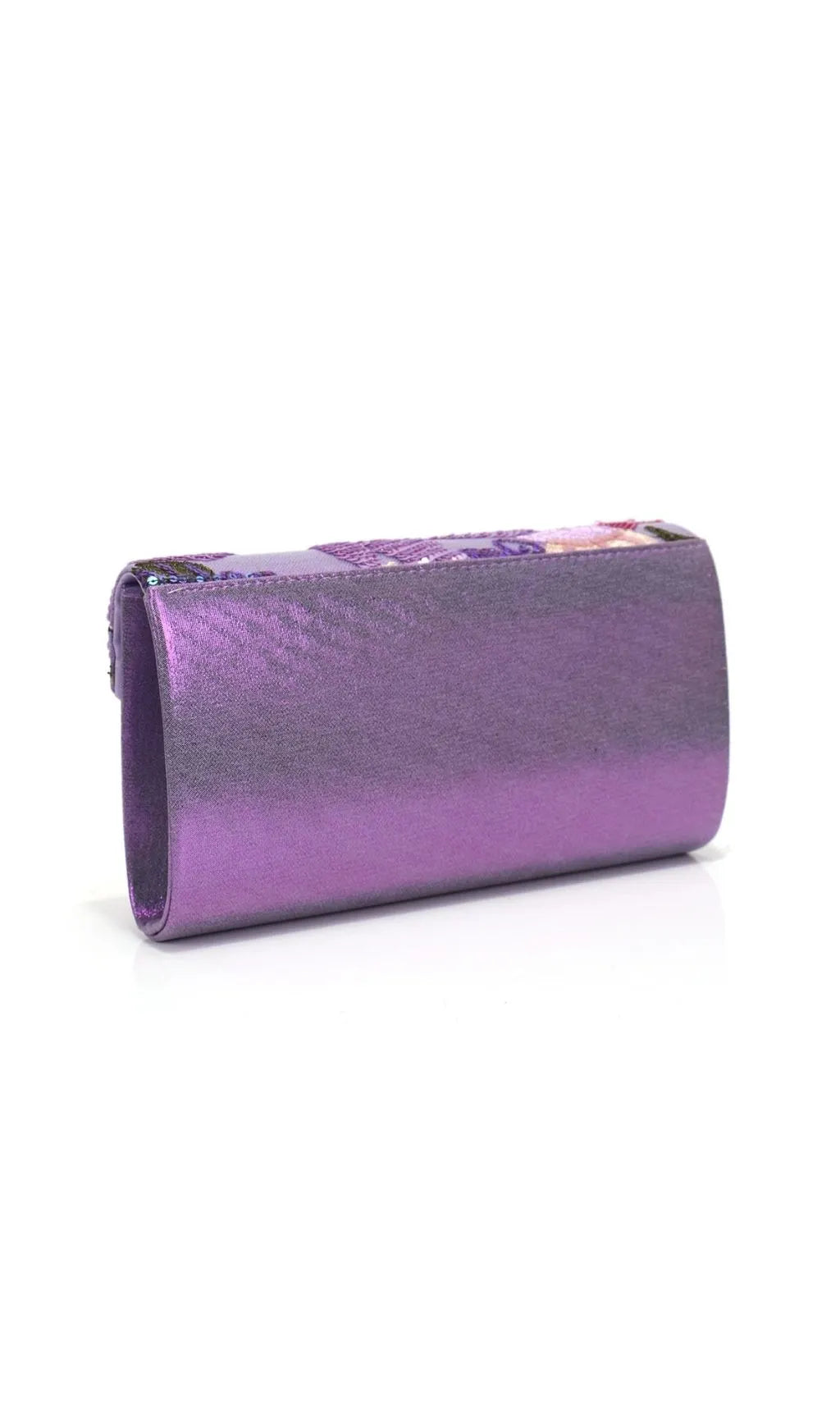 Leala Purple Flower Sequin Handbag Flowering Girl