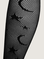 Stretch Moon & Star Fishnet Tights Flowering Girl