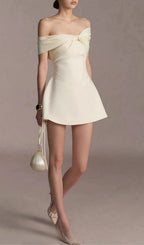Kanika Off-Shoulder Mini Dress Flowering Girl