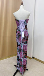 Anke Floral Sequin Maxi Dress Flowering Girl