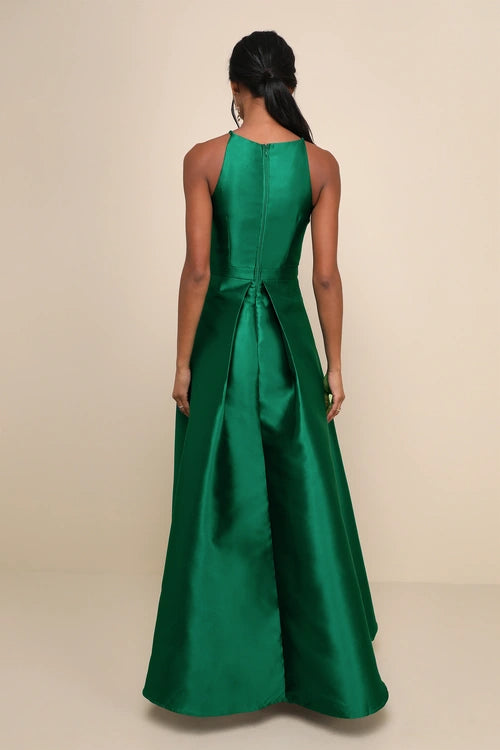 Broadway Show Emerald Green High-Low Gown Flowering Girl