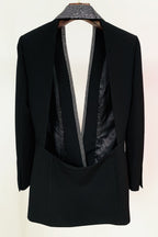 Scarlett Crystal Embellished Cutout Blazer Dress - Black Flowering Girl