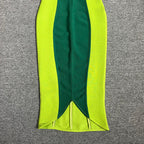 Green Bandage Slip Midi Dress Flowering Girl