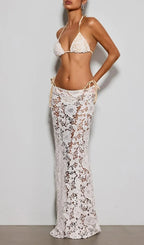 Rosales Lace Bikini Three Piece Set Flowering Girl
