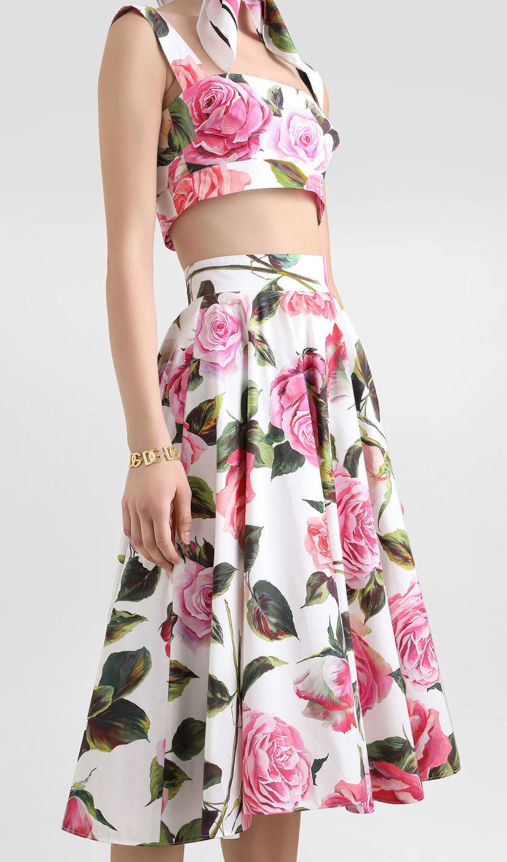 Friedel Floral Printed Two-Piece Set Flowering Girl