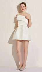 Aine White Strapy Mini Dress Flowering Girl