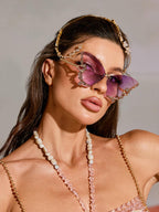 Tierney Butterfly Crystal Sunglasses Flowering Girl