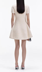 Arantxa Cream Soft Knit Mini Dress Flowering Girl