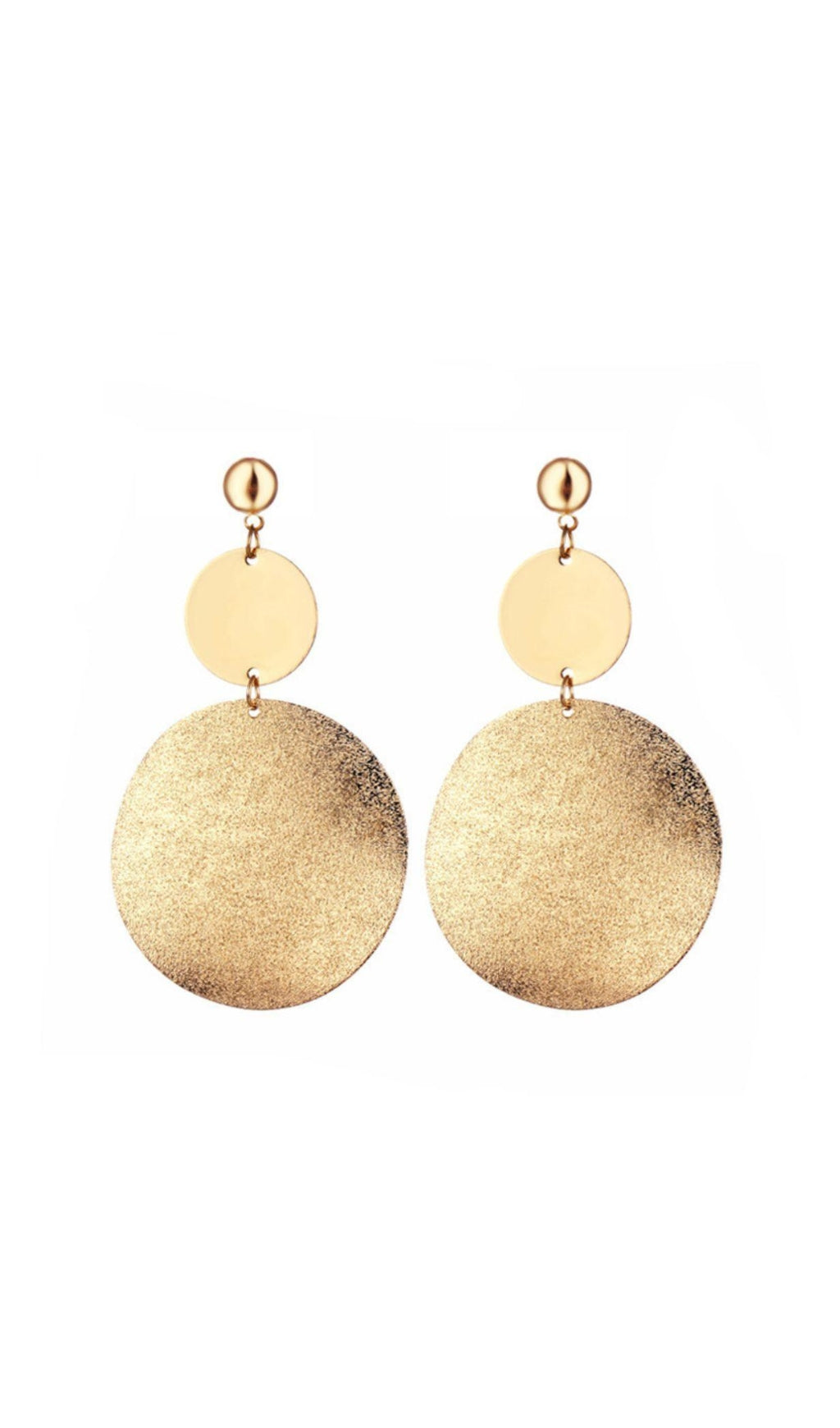 Round Earrings Flowering Girl