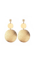 Round Earrings Flowering Girl