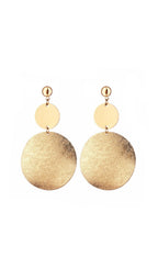 Round Earrings Flowering Girl