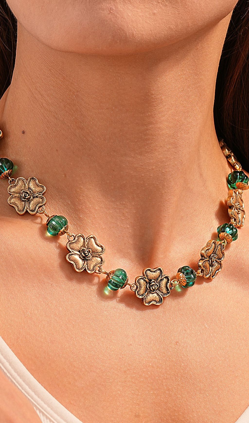 Jacoby Four-Leaf Clover Necklace Flowering Girl