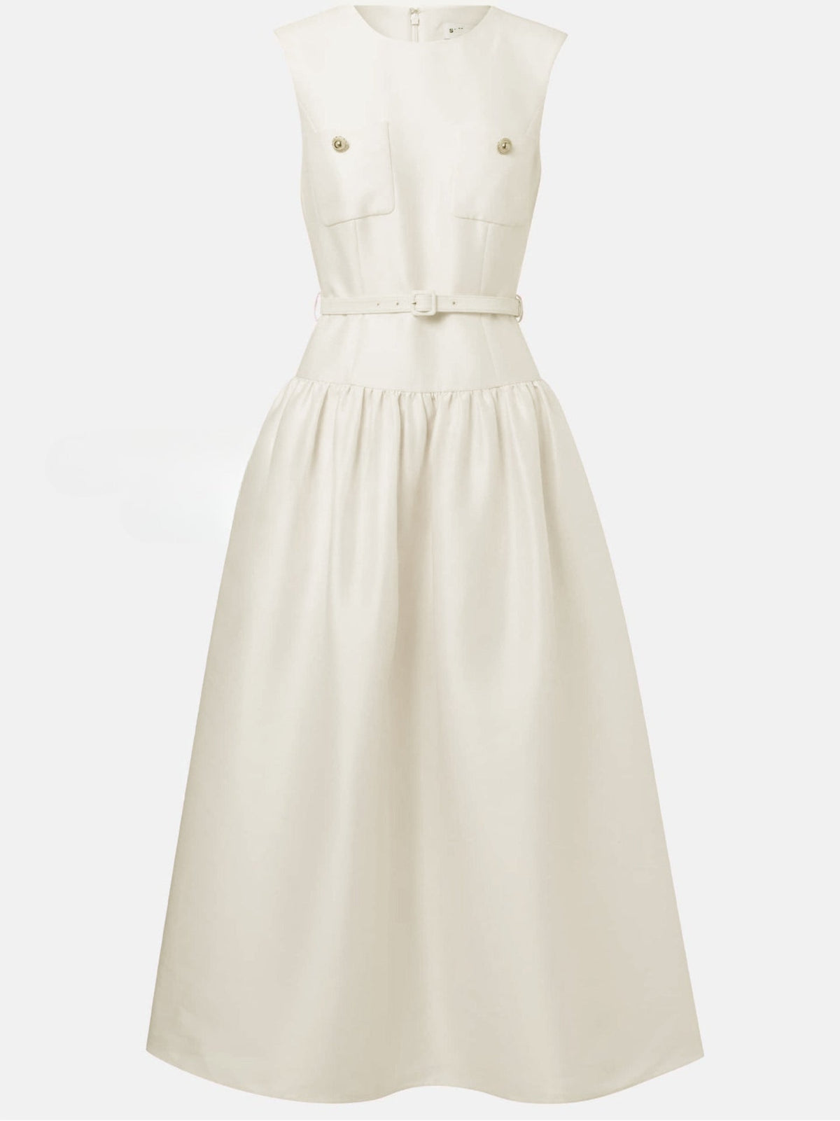 Jocelyn Bowknot-Side Bandage Strapless Maxi Dress In Apricot Flowering Girl