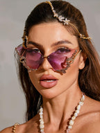 Tierney Butterfly Crystal Sunglasses Flowering Girl
