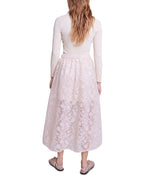 JUPON MESH FLORAL EMBROIDERED MAXI SKIRT Flowering Girl