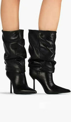 Katelyn Ruched Boots Flowering Girl