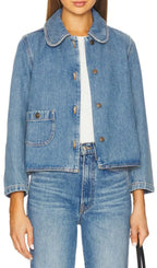 Harmoni Denim Jacket Flowering Girl