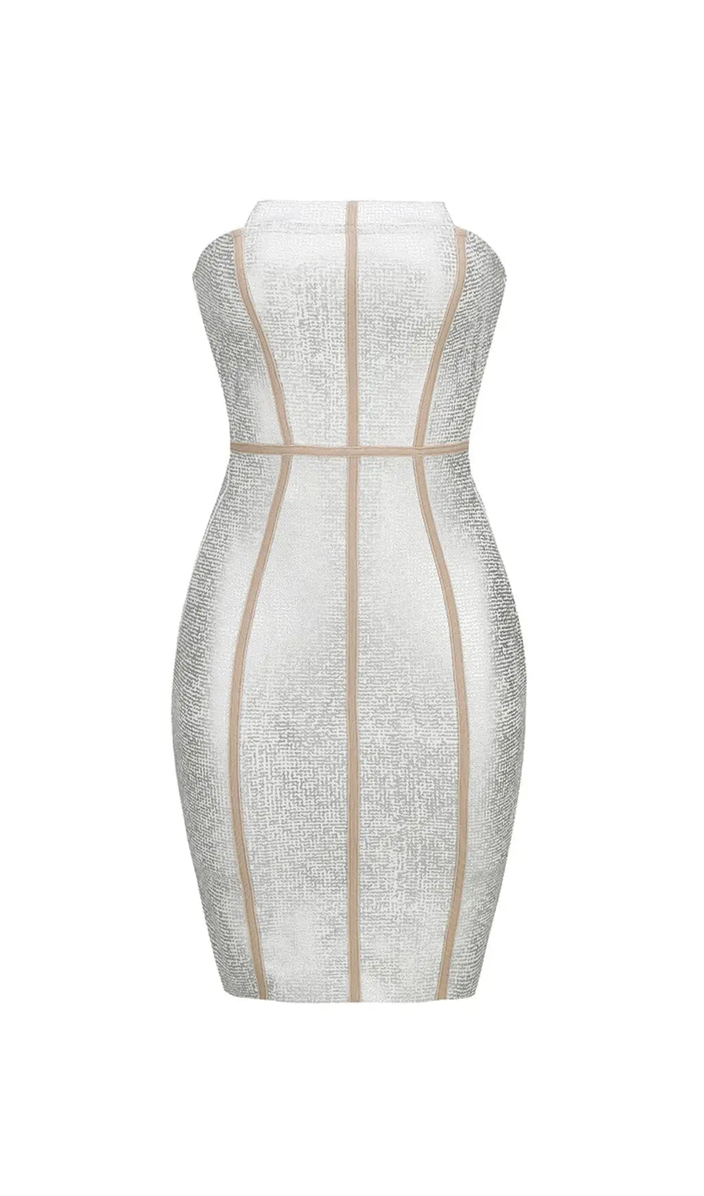 Silver Bandeau Rhinestone Trimming Dress Flowering Girl