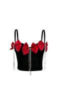 Dua Bow Tassel Crop Top Flowering Girl