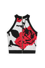 Amiya Rose Jacquard Halter Top Flowering Girl