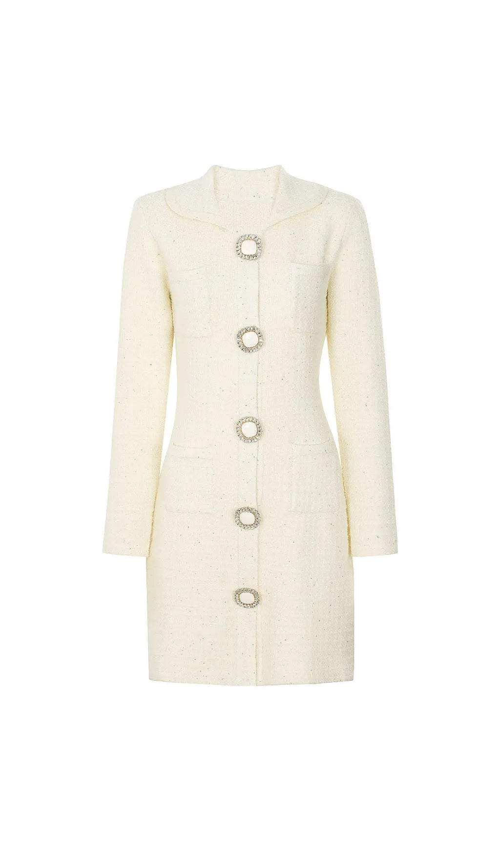 Joanna Knit Long Sleeve Mini Dress Flowering Girl