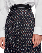 TOSCA PLEATED STAR PRINT SKIRT Flowering Girl